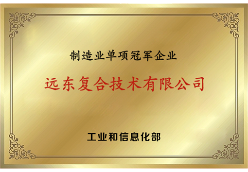 遠(yuǎn)東復(fù)合技術(shù)制造業(yè)單項(xiàng)冠軍企業(yè)
